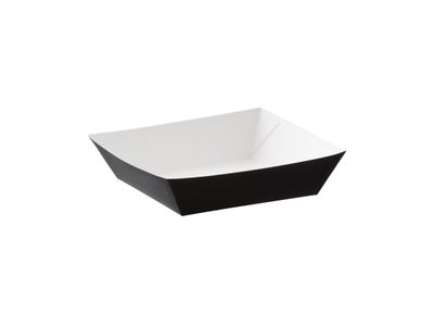 Black Burger Tray 5" x 5" - 500 units per case
