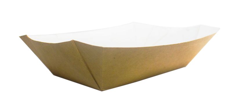 Kraft Chip Tray - 500 units per case