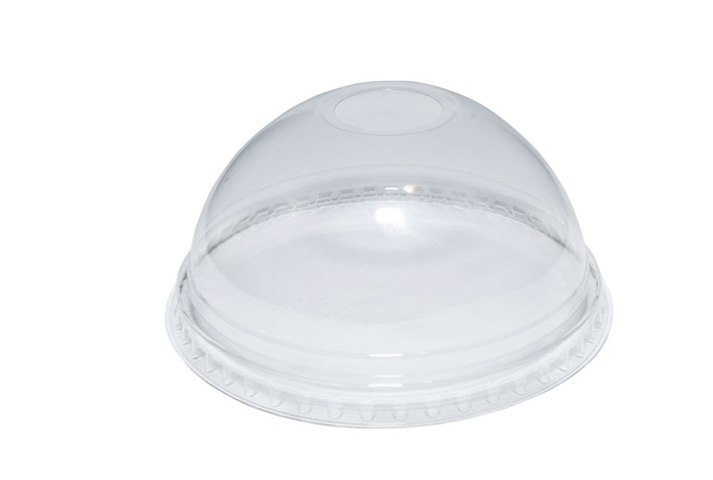 rPET Domed Lid with Hole - 1000 units per case