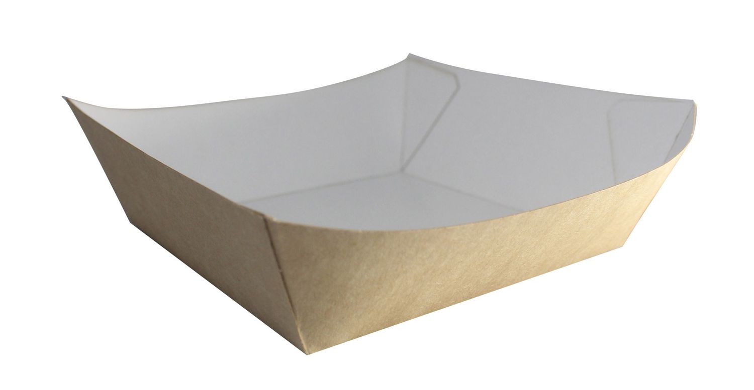 Kraft Burger Tray 5" x 5" - 500 units per case