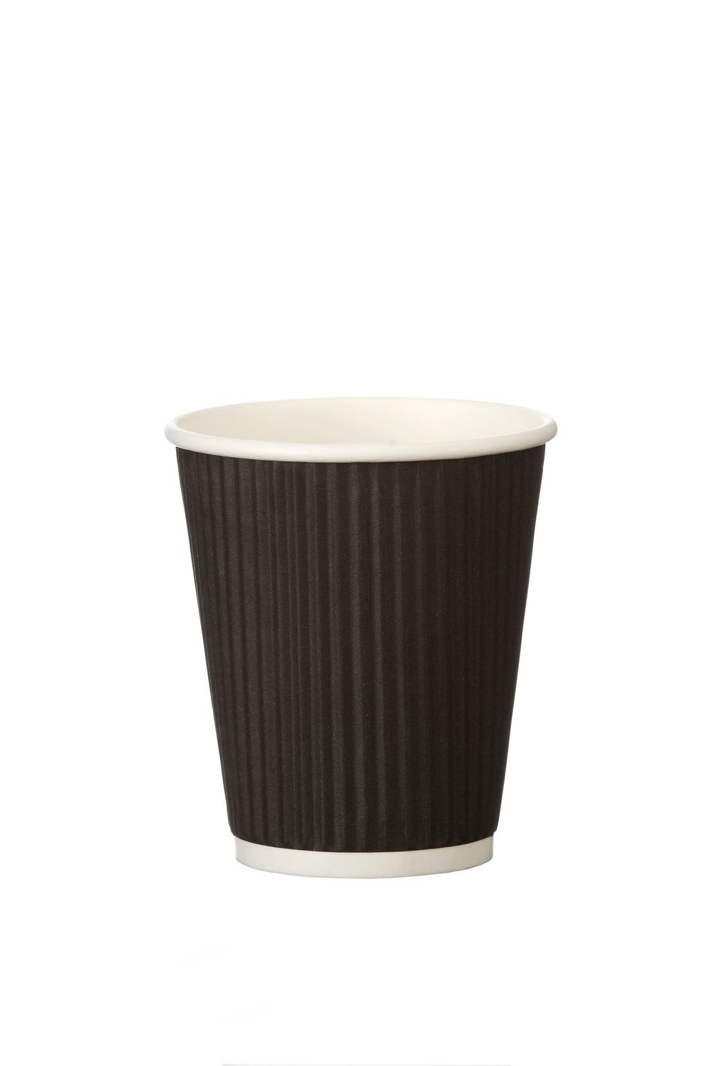 Black Ripple Wall Hot Cup (PE Lined) - 500 per case
