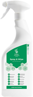 Evans Vanodine Spray & Wipe RTU 6x750ml