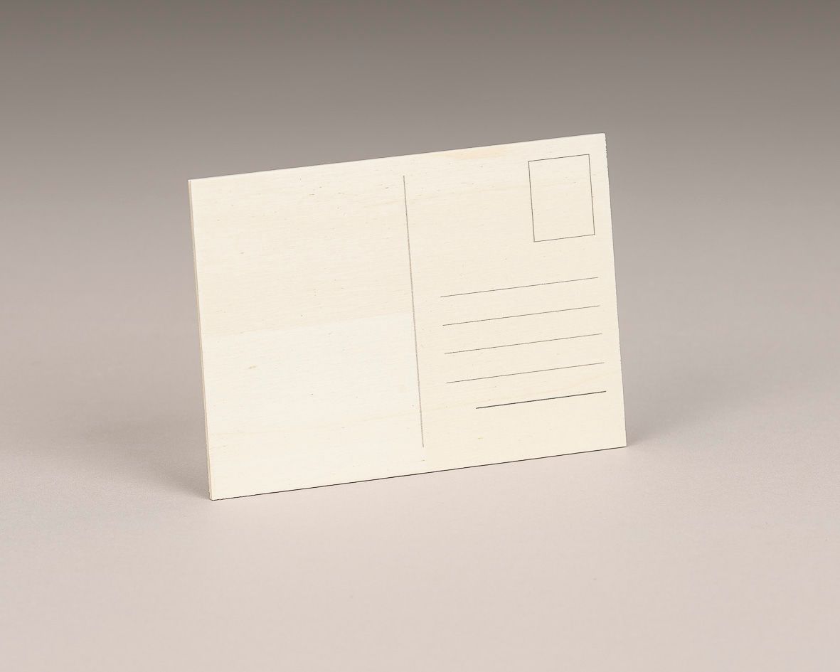 Holzpostkarte 10x15 cm