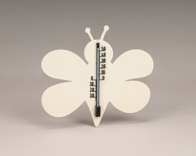 Biene mit Thermometer