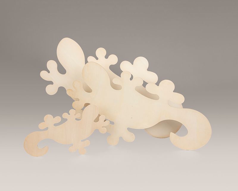 Geko Pappelsperrholz 47 cm