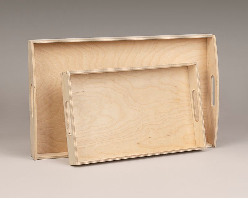 Serviertablett klein Birkensperrholz