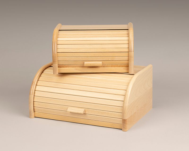 Brotkasten gross Buche lackiert