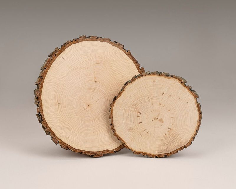 Holzbretter mit Rinde