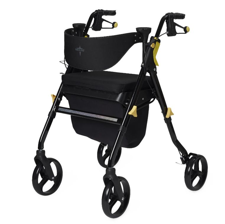 Empower Rollator with 8" Wheels, Black