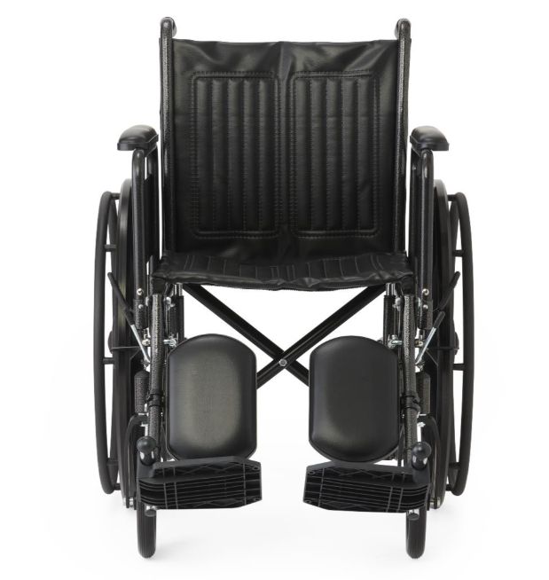 16" Wide K1 Basic Nylon Wheelchair with Swing-Back Desk-Length Arms and Swing-Away Footrests