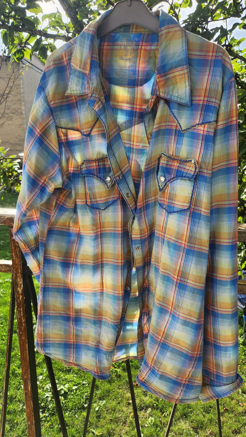 Chemise customisée &quot;Lion &quot;