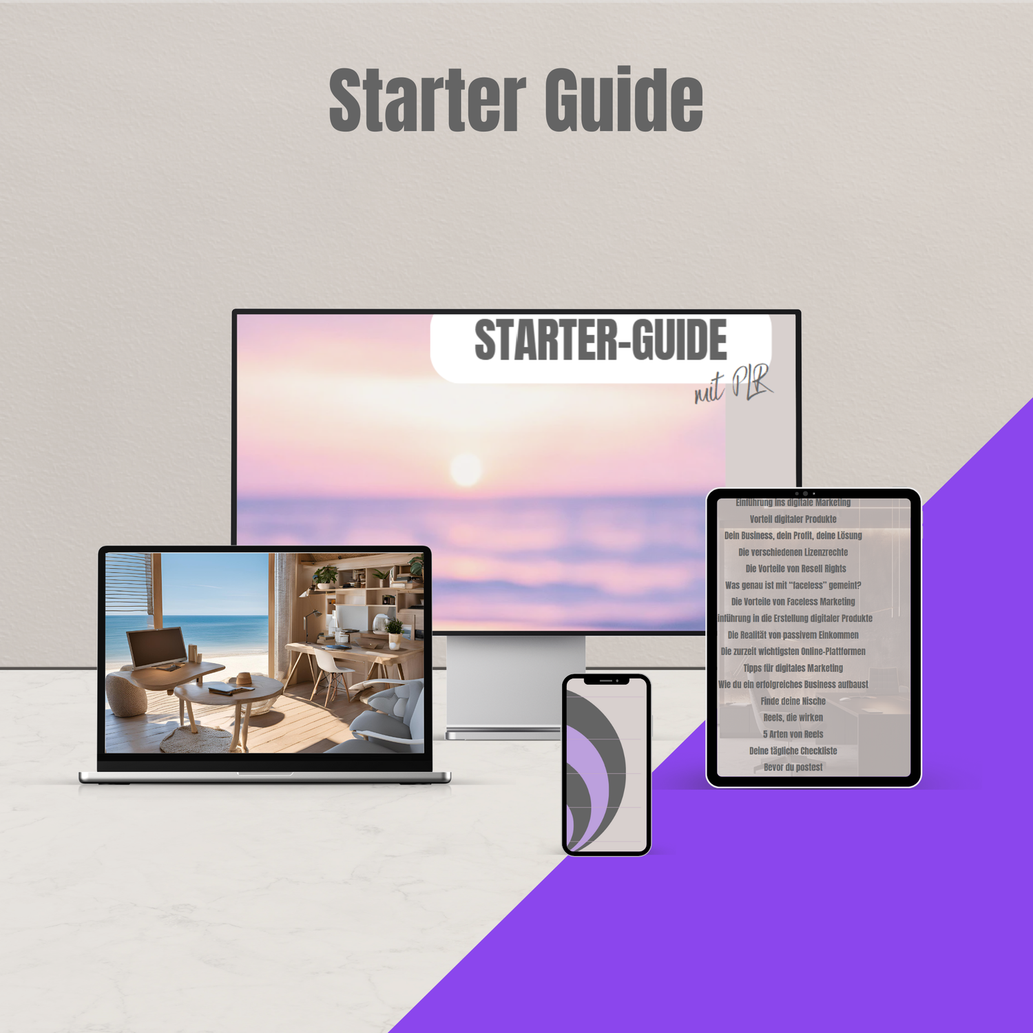 Dein STARTER-GUIDE Digital Marketing mit PLR