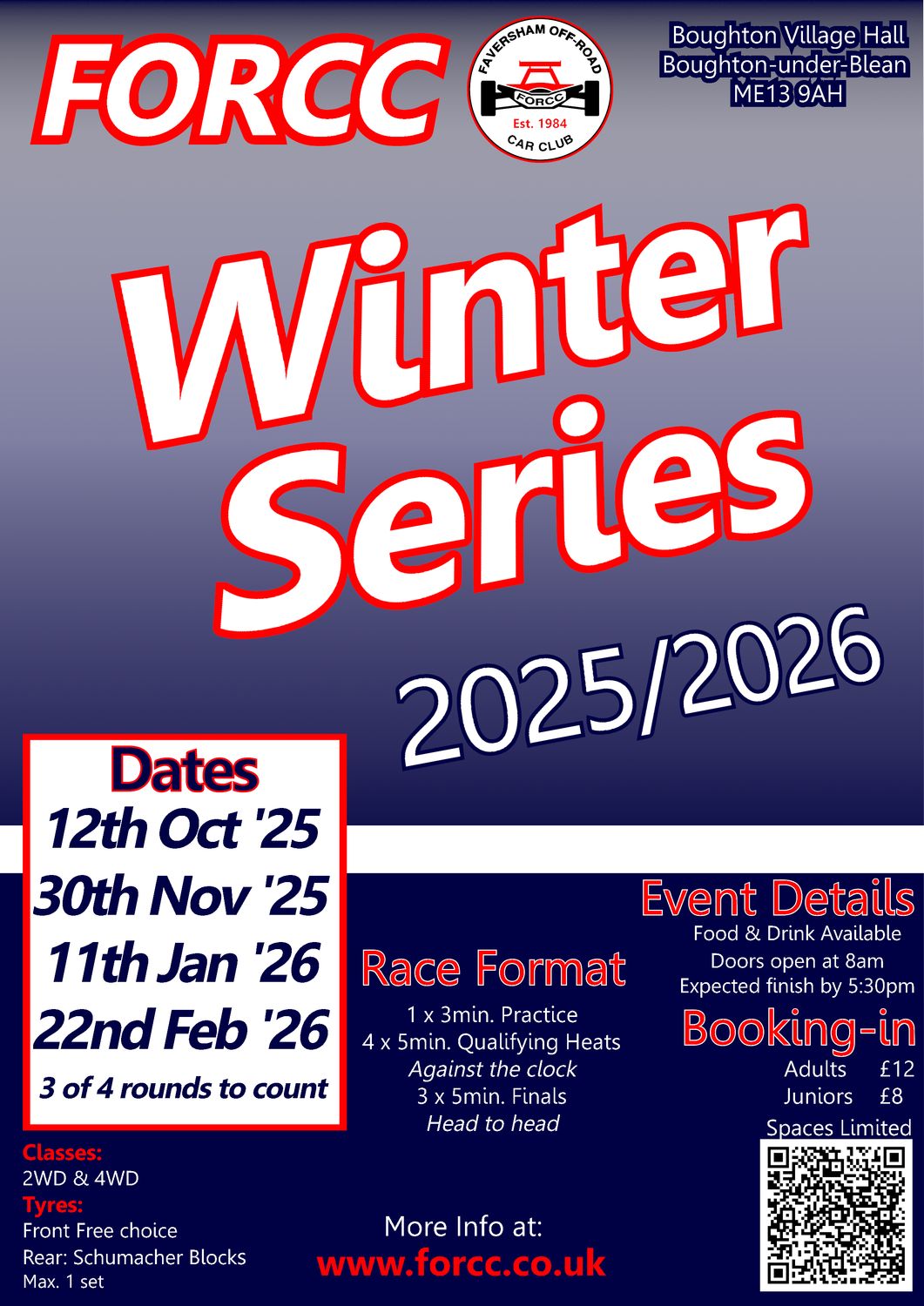 FORCC WInter Series 25/26 - Round 1 - 12th October