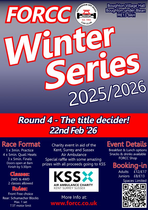 FORCC Winter Series 25/26 - Round 4 - 22nd February