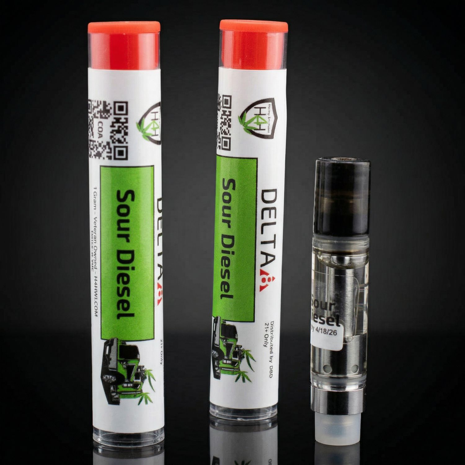 Delta 8 THC - Cartridge - Sour Diesel 1g