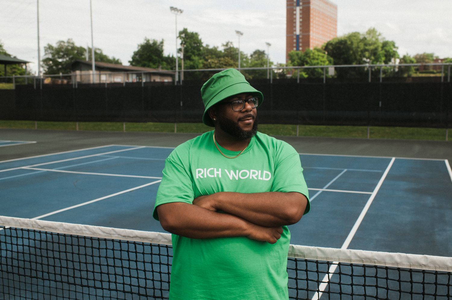 Green &amp; White Signature T-Shirt