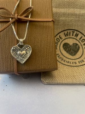 Bohemian Heart on Heart Pendant