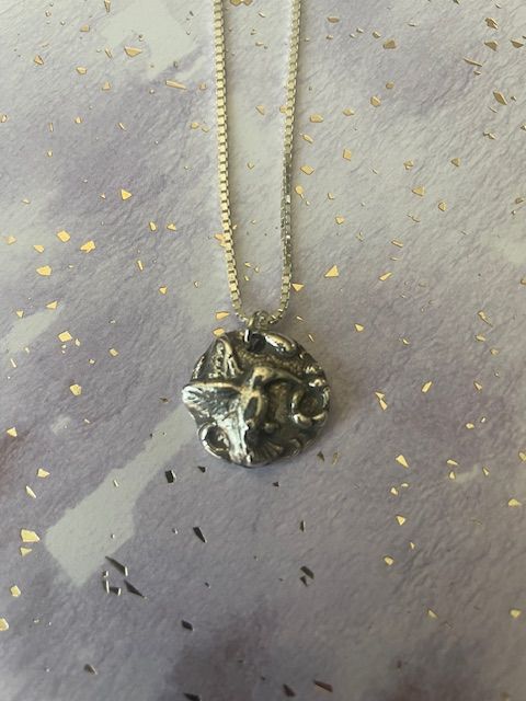 Hummingbird  on Flowers Pendant