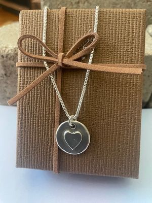 Small Minimalist Heart Necklace