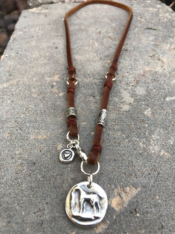 Just a Girl and Her Horse Pendent