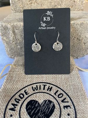Round Pine Tree Earrings