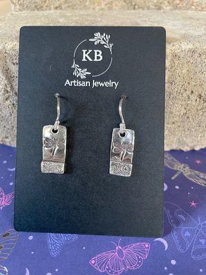 Rectangle Dragonfly Earrings
