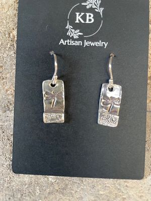 Rectangle Dragonfly Earrings