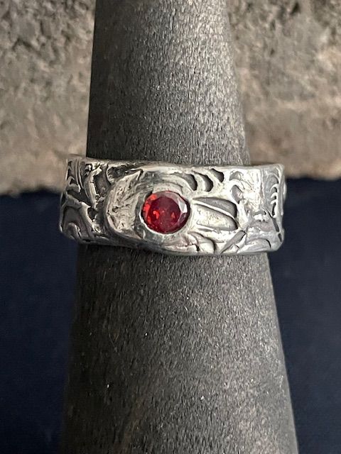 Garnet Artisan Ring
