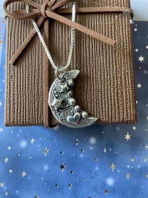 Large Crescent Moon Pendant