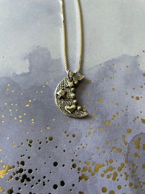 Large Crescent Moon Pendant