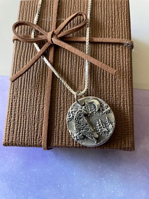 Raven in the Pines Pendant
