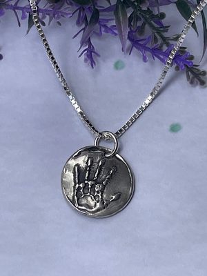 Paw on Hand Pendant