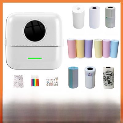 Cross-border Mini Printer Small Portable Mini Pocket Label Picture Wrong Thermal Bluetooth Printer