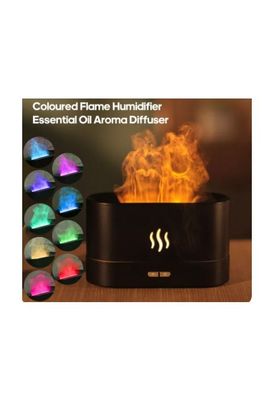 Cross-border 3D Simulation Flame Aromatherapy Machine Usb Home Fragrance Small Appliances Desktop Colorful Flame Humidifier