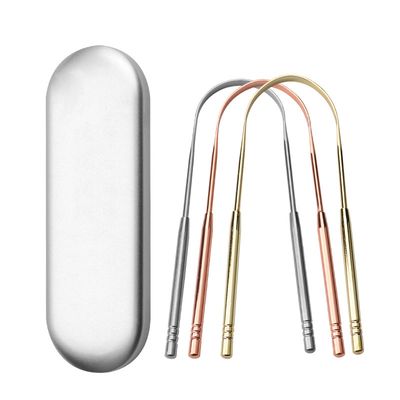 U-shaped Stainless Steel Three-piece Tongue Scraper