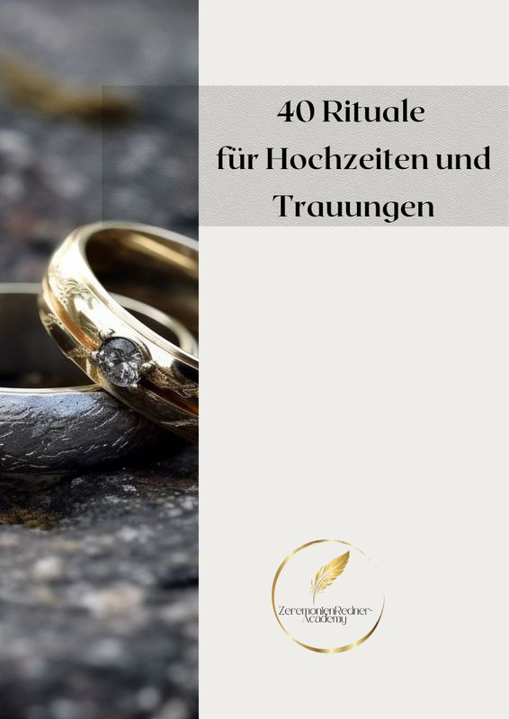 40 Rituale für freie Trauungen