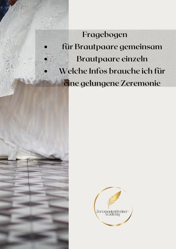 Fragebogen Brautpaar gemeinsam und Infos über Trauungswünsche