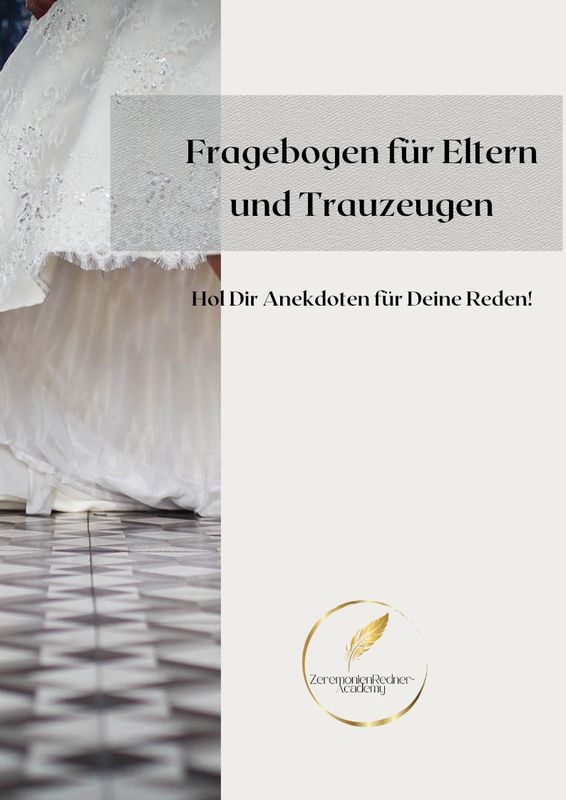 Fragebogen für Eltern- und Trauzeugen