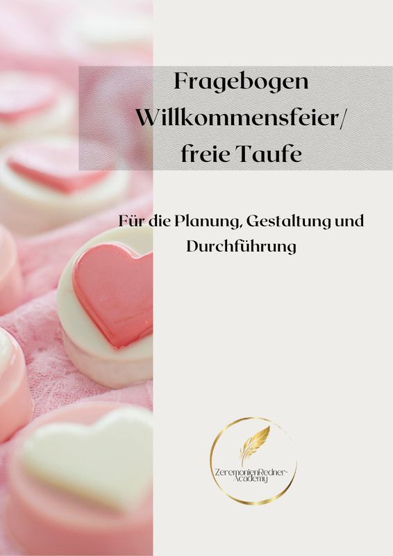 Fragebogen Willkommensfeier / freie Taufe