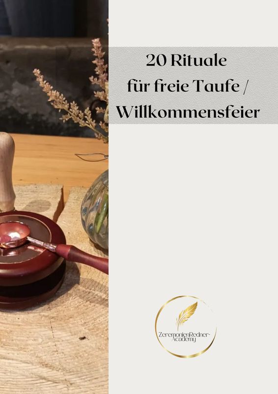 20 Rituale für freie Taufen / Willkommensfeiern
