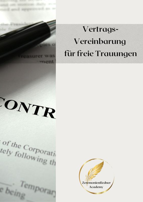 Vereinbarung für freie Trauungen