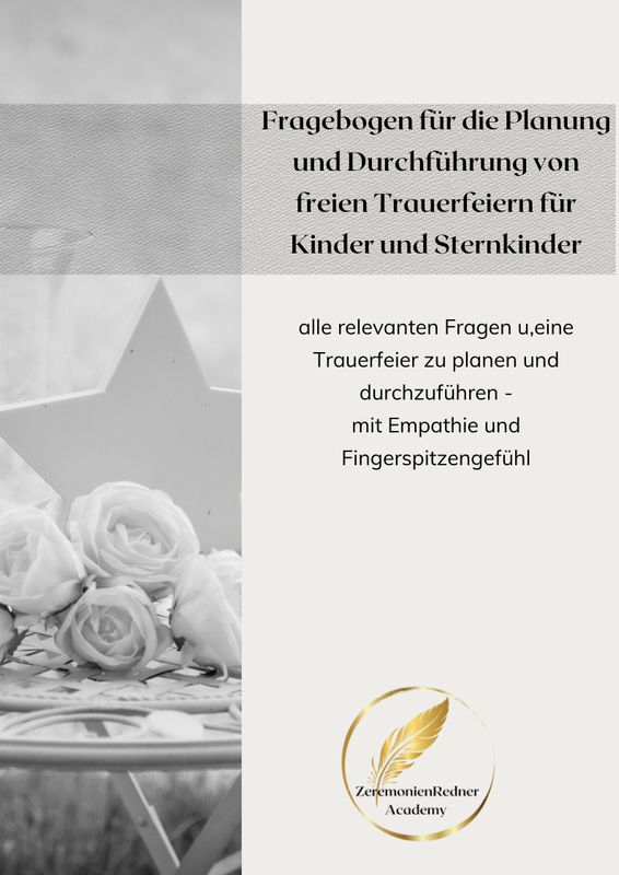 Fragebogen für Sternkind-Bestattungen