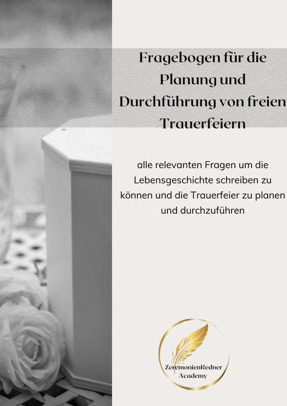 Fragebogen für Trauerfeiern