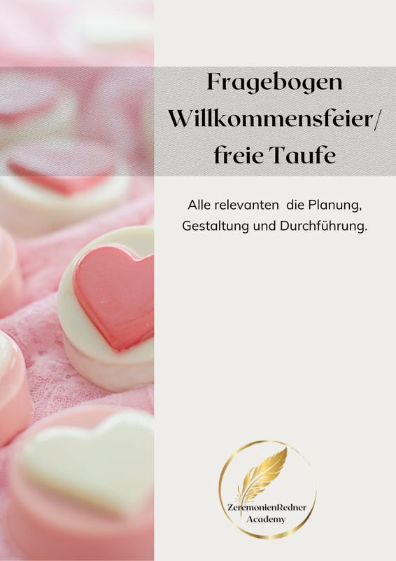 Fragebogen Willkommensfeier / freie Taufe