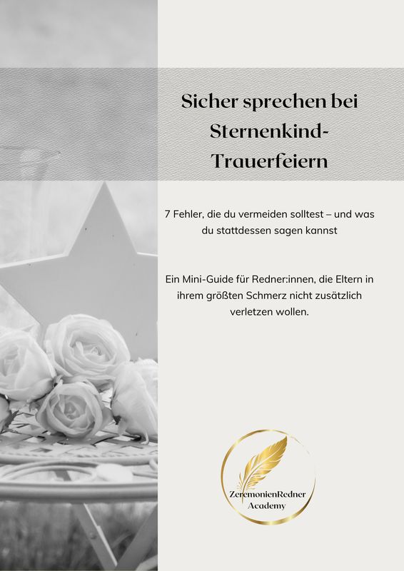 Sicher sprechen bei Sternkind-Trauerfeiern