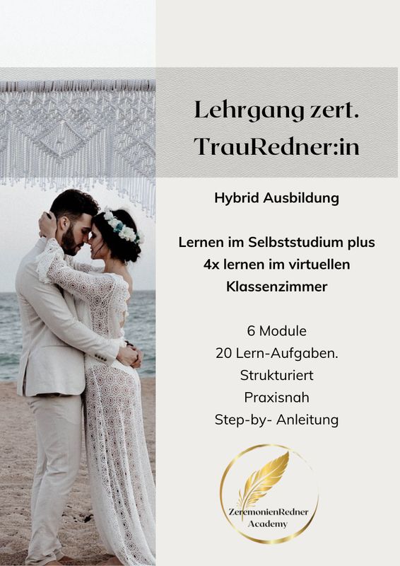 Lehrgang zert. TrauRedner-in werden - Hybrid