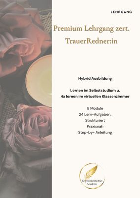 Premium Lehrgang zert. TrauerRedner:in - Hybrid