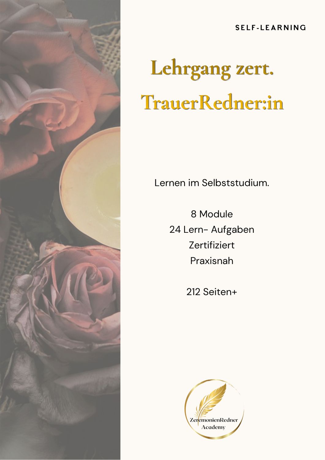 Lehrgang zert. TrauerRedner:in im Selbststudium