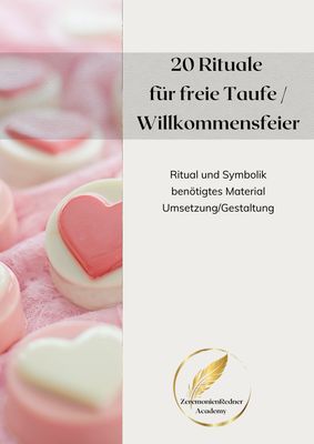20 Rituale für freie Taufen / Willkommensfeiern