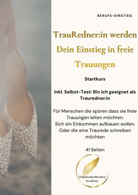 TrauRednerin werden-  Dein Einstieg in freie Trauungen